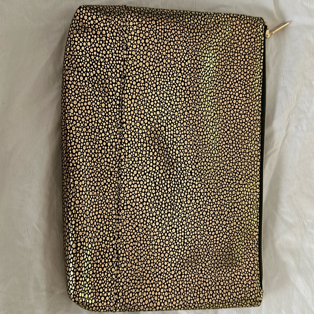 Tarte makeup bag gold and black